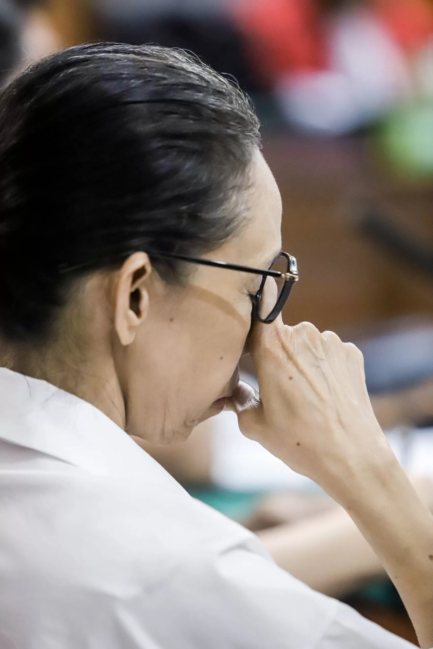 Nany Widjaja di Pengadilan Negeri Surabaya, Rabu (27/11). (Lugas Wicaksono/Jawa Pos)