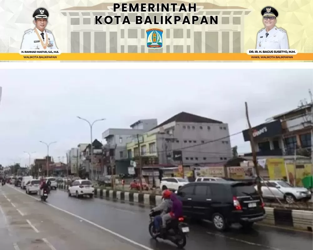Kawasan Jalan MT Haryono Balikpapan.