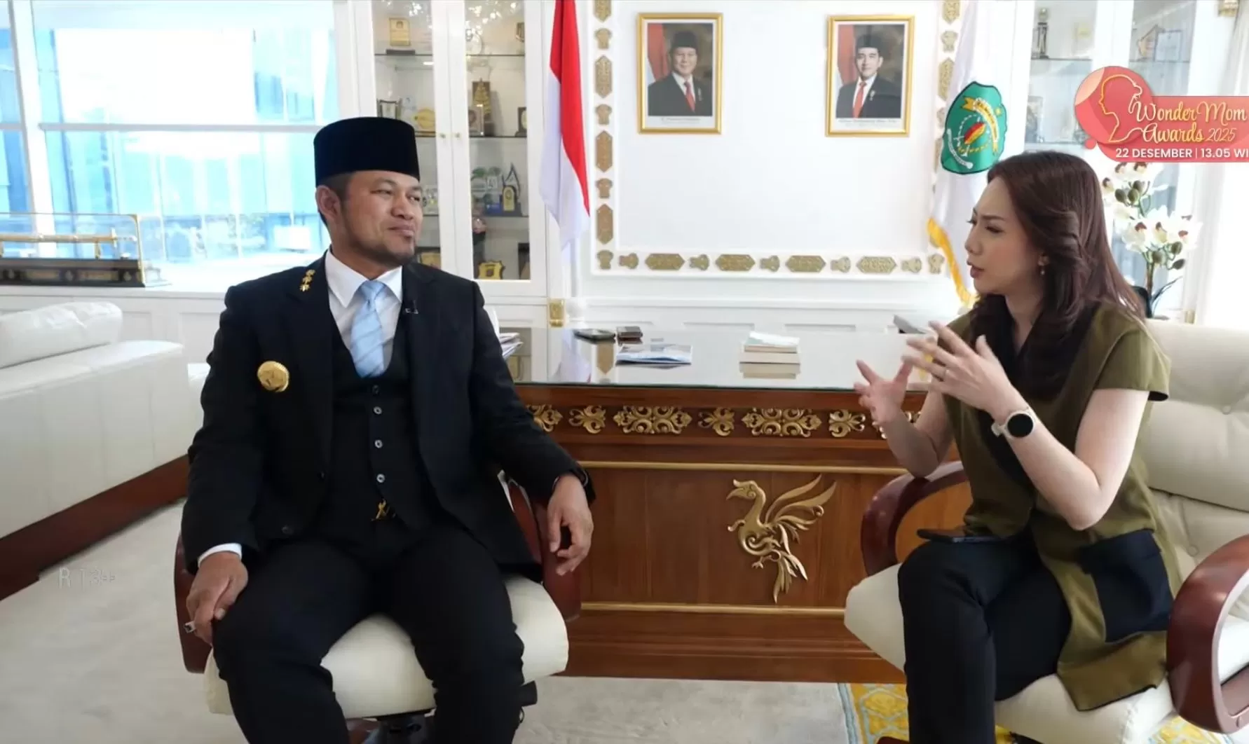 Rudy Mas'ud dalam wawancara media.