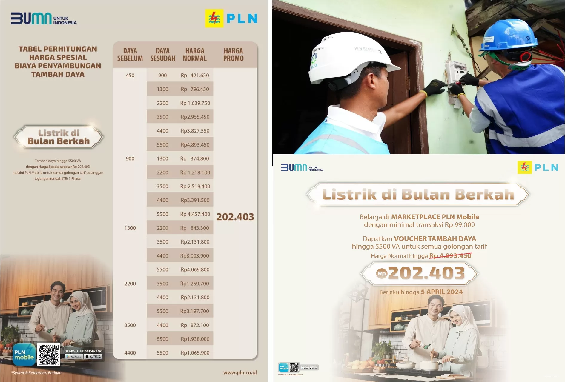 Promo Bulan Ramadan, PLN Tebar Diskon, Tambah Daya Listrik Hingga 5.500 ...