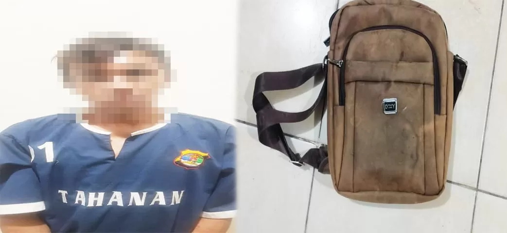 JR, pelaku percobaan pencurian yang memang seorang residivis. (Humas Polres Tulang Bawang)