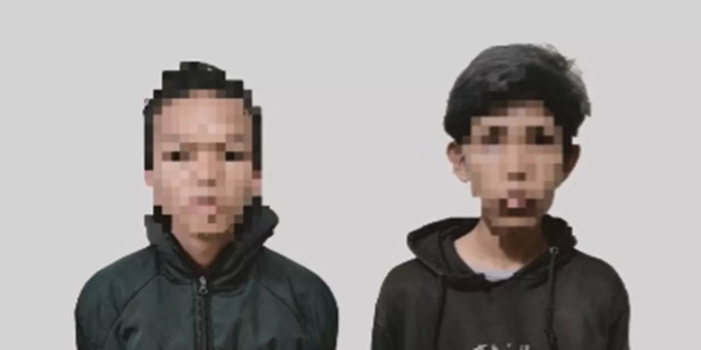 Tersangka tawuran di Lampung. (Humas Polda Lampung)