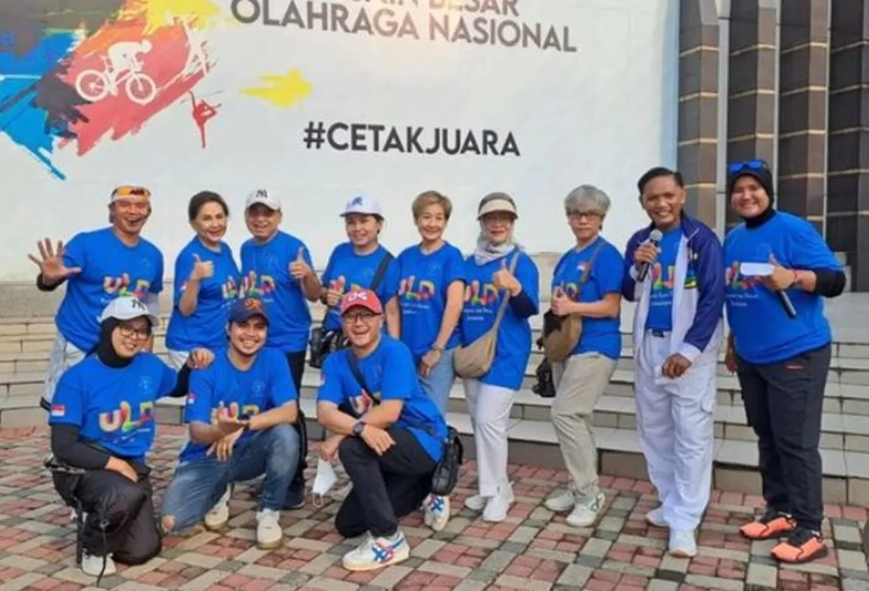 Senam Jumat Krida di Kemenpora RI bersama ULD. (Instagram / @universallinedanceindonesia)