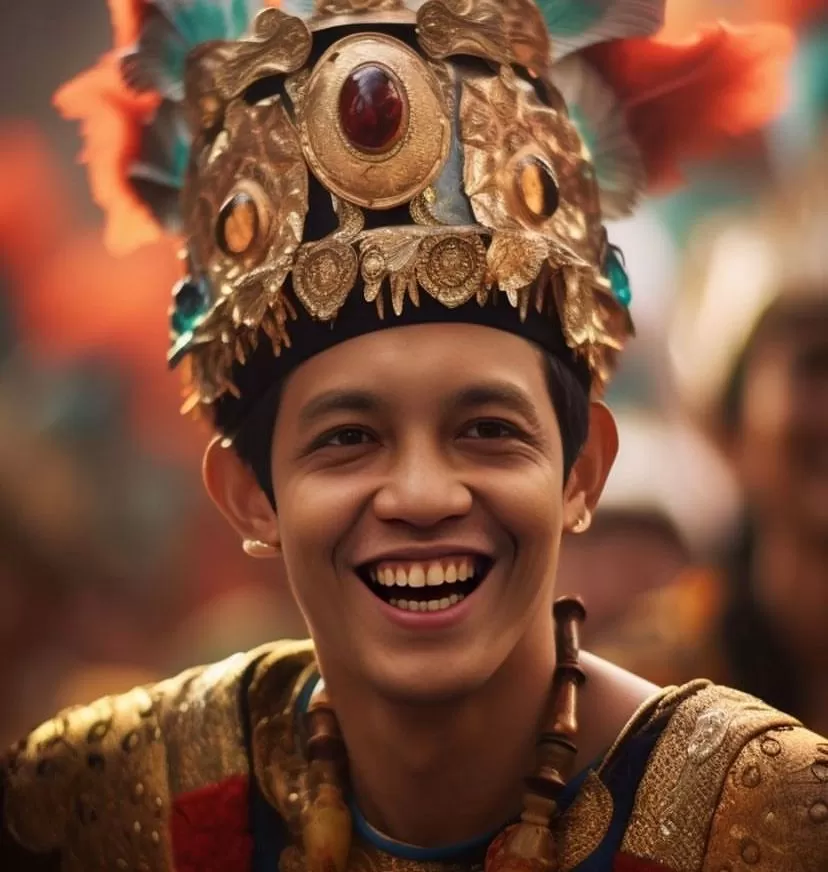 Raja Juli Antoni ketika dilukis menggunakan AI. (Instagram / @rajaantoni)