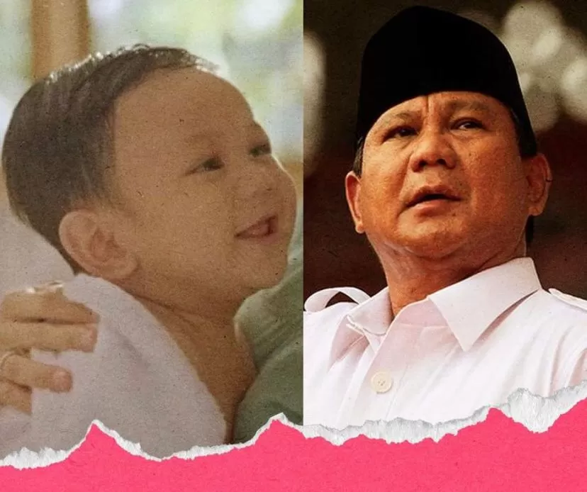 Raffa dan Prabowo yang dianggap mirip oleh netizen. (Instagram / @pemiluland)