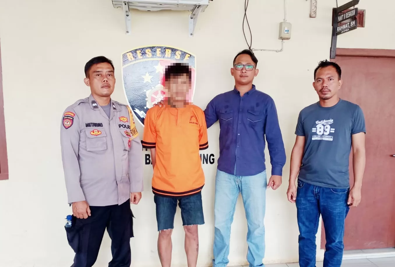Penangkapan pelaku curanmor di Lampung. (Humas Polres Tulang Bawang)