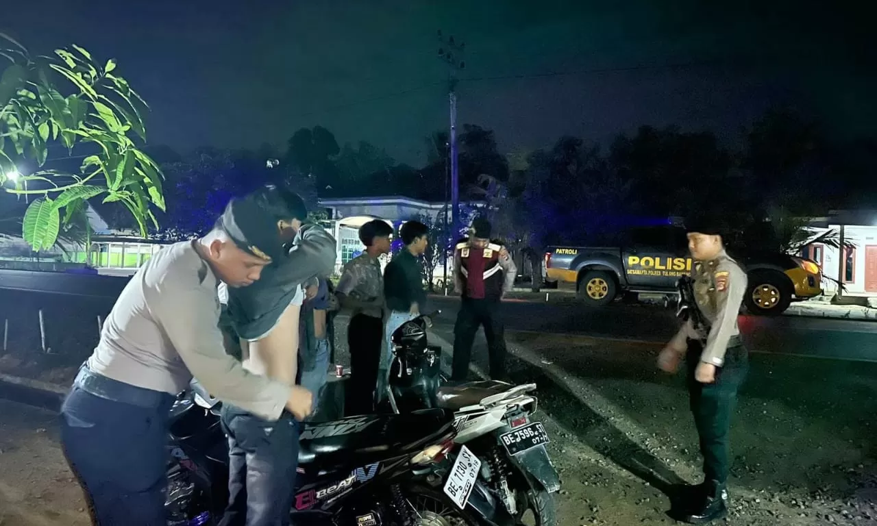 Satuan Samapta Polres Tulang Bawang menggelar 3P. (Humas Polres Tulang Bawang)