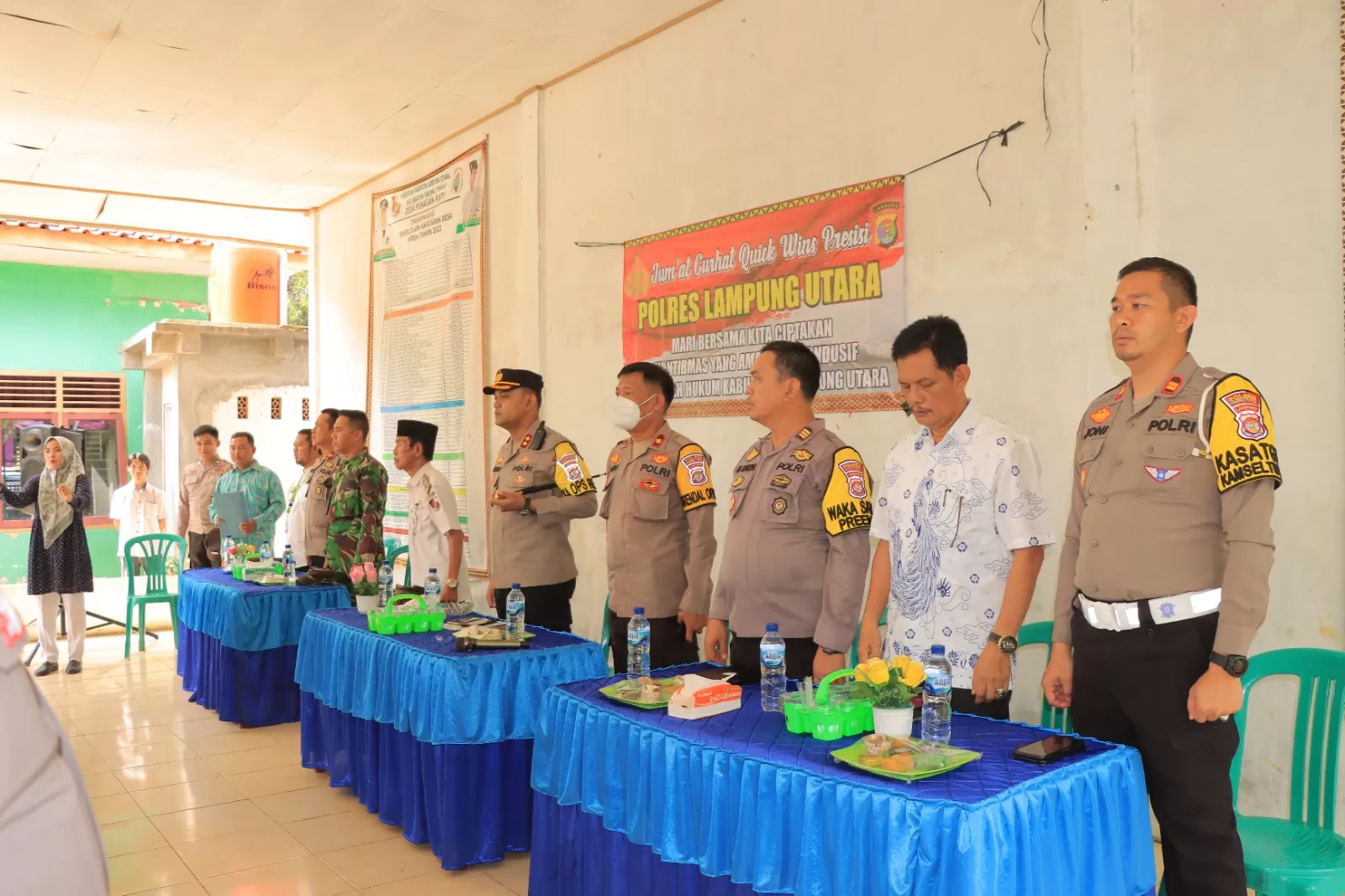 Gelaran Jumat Curhat oleh Polres Lampung Utara. (Humas Polres Lampung Utara)