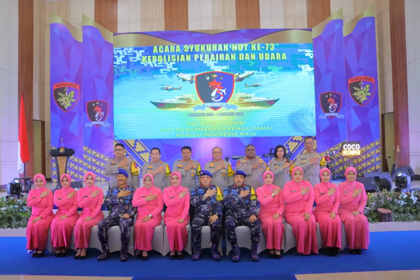 Acara Syukuran HUT Ke-73 Polairud di Lampung. (Humas Polda Lampung)