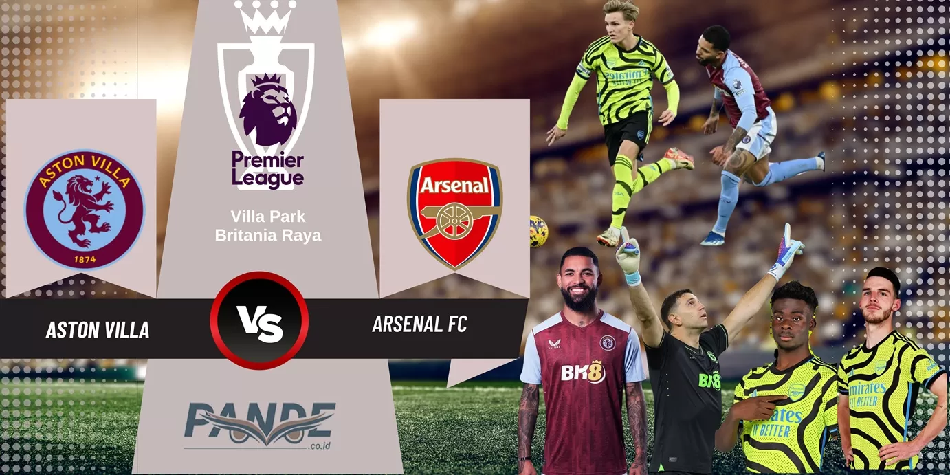 Aston Villa 1 vs 0 Arsenal. (Pande / Erik Krisdianto)