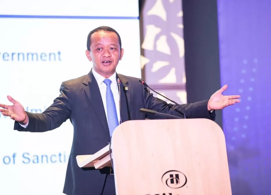 Bahlil Lahadalia saat berada di sebuah forum investasi. (Instagram / @bahlillahadalia)