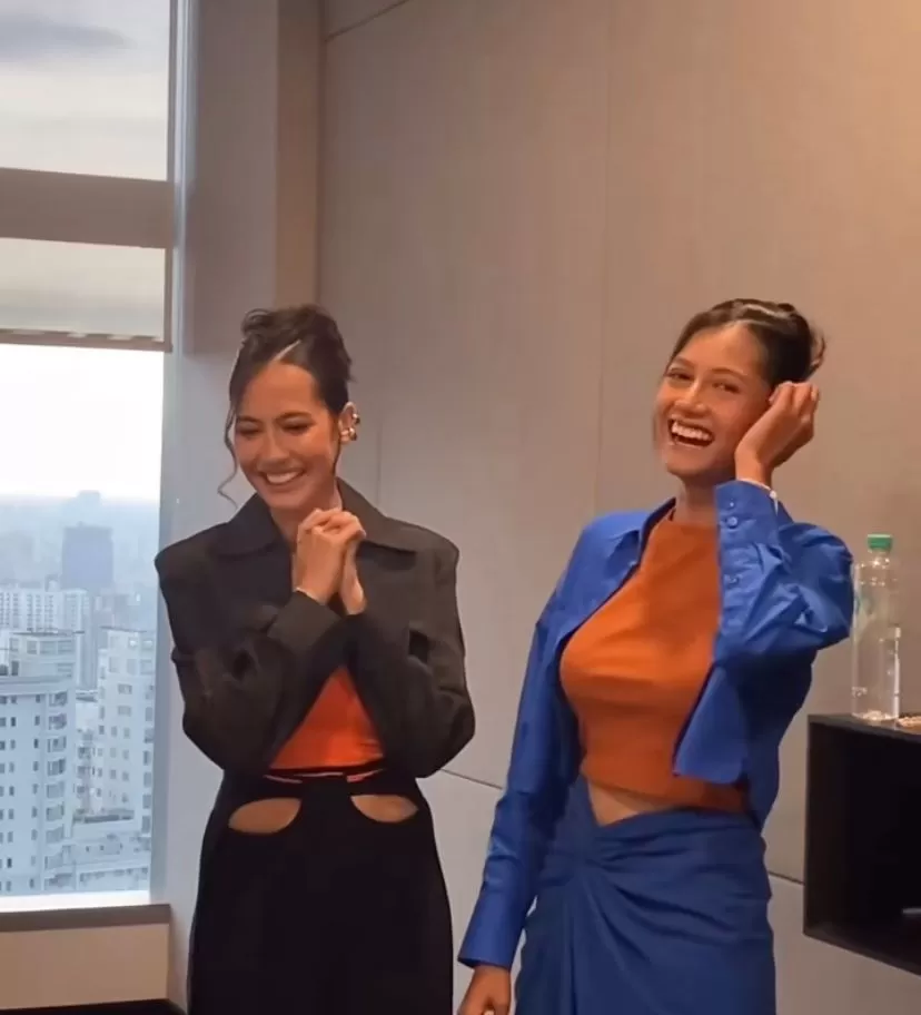 Klaudia Krish akhirnya bertemu dengan Pevita Pearce. (Instagram / @klaudiakrish)