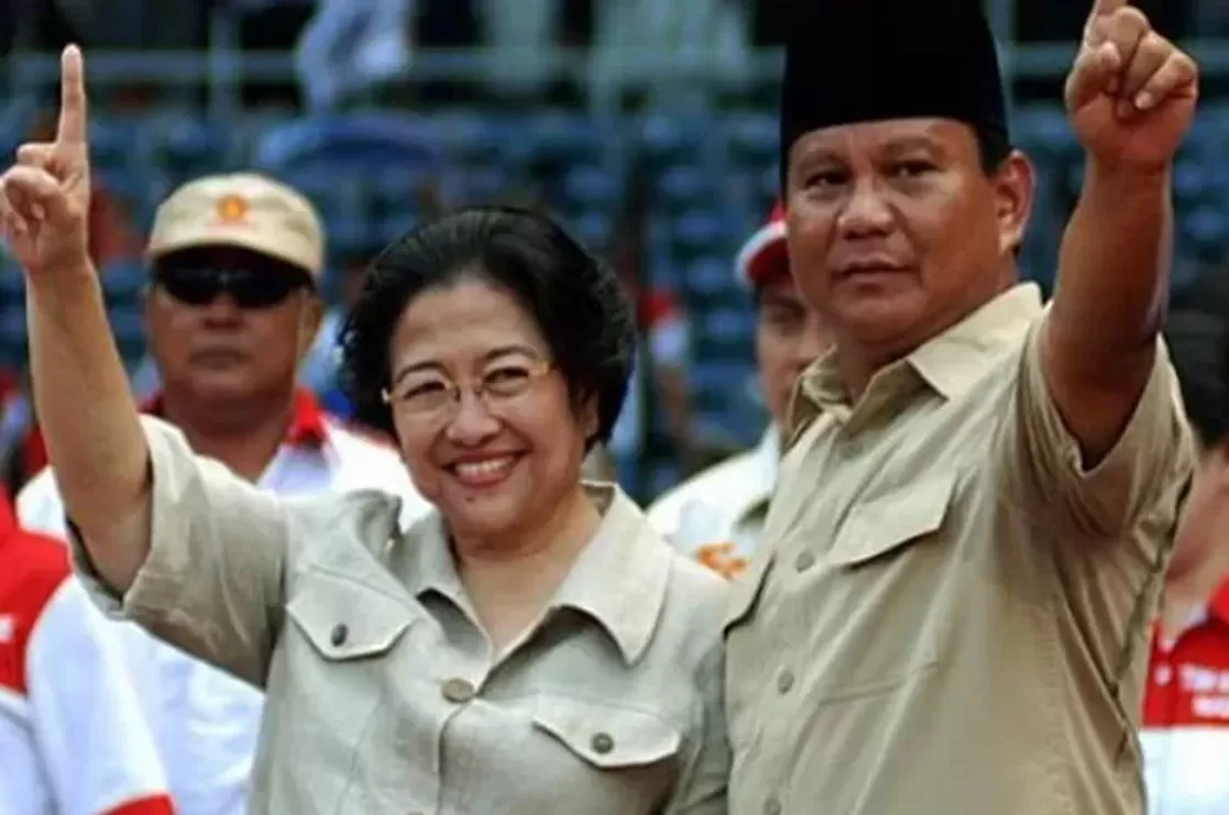 Megawati Soekarno Putri dan Prabowo Subianto saat Pemilu 2009. (istimewa)