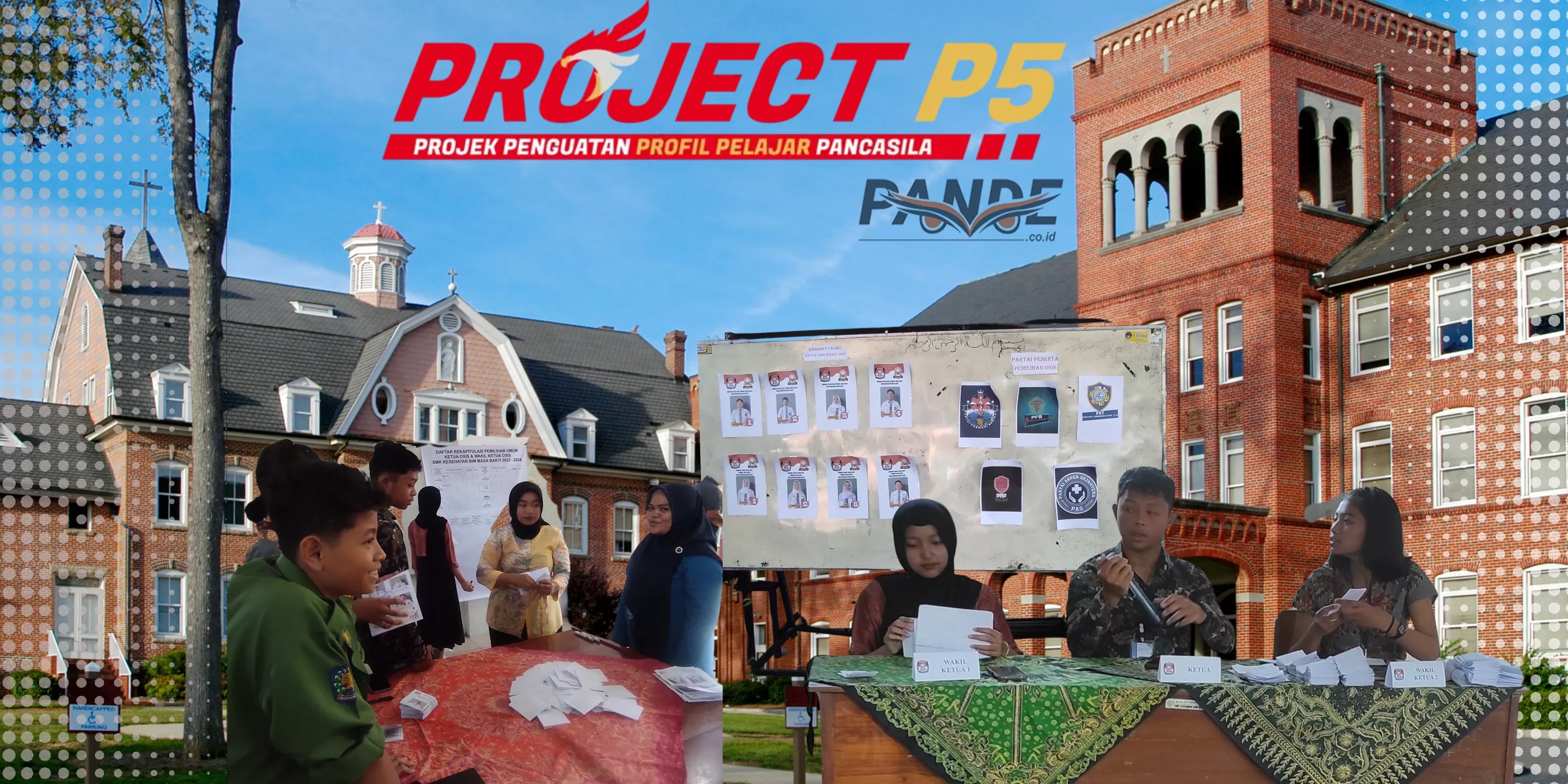 Project P5 di SMK Kesehatan BIM Blitar. (Pande / Erik Krisdianto)