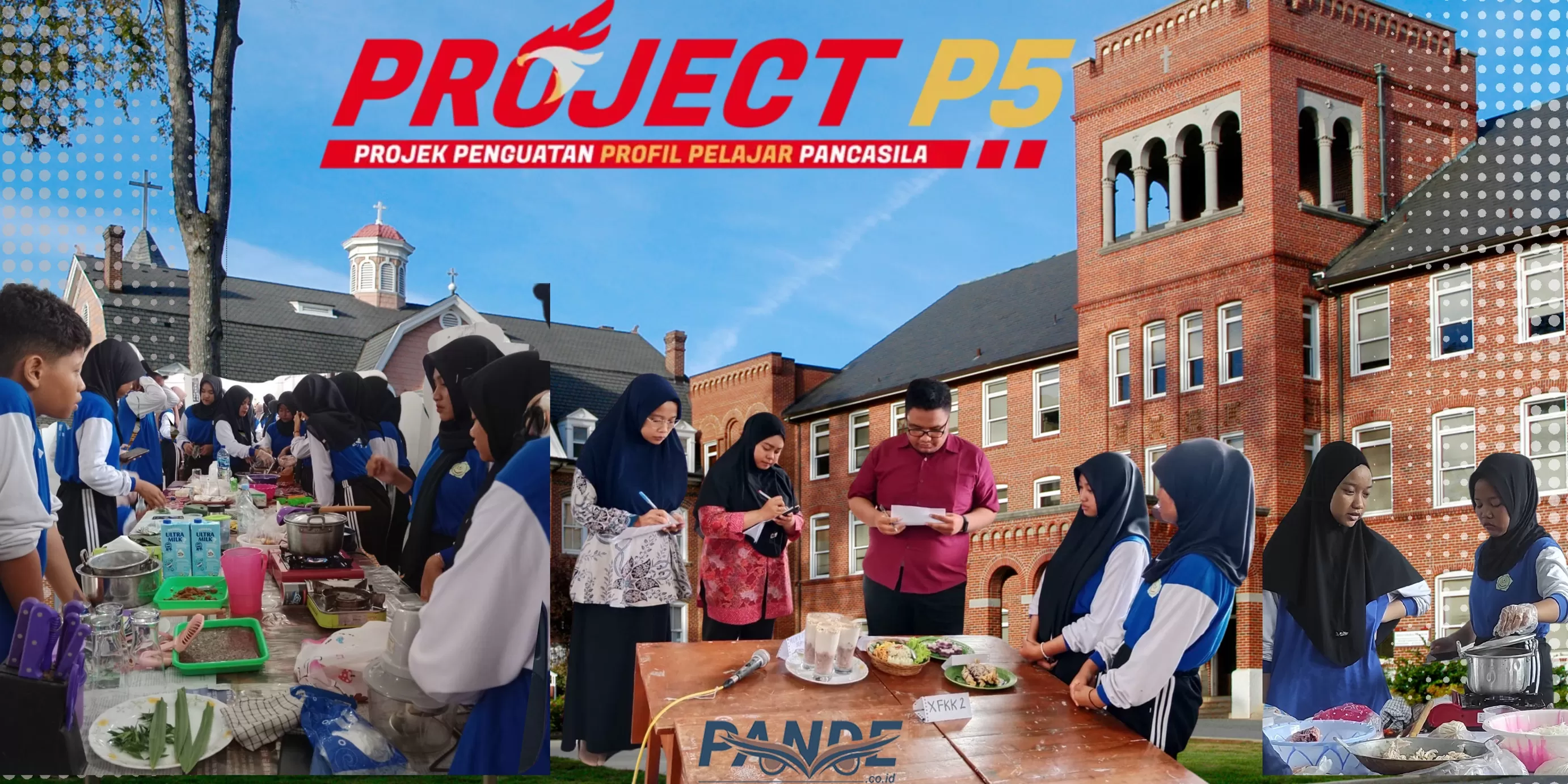 Projek P5 di SMK BIM Blitar. (Pande / Erik Krisdianto)