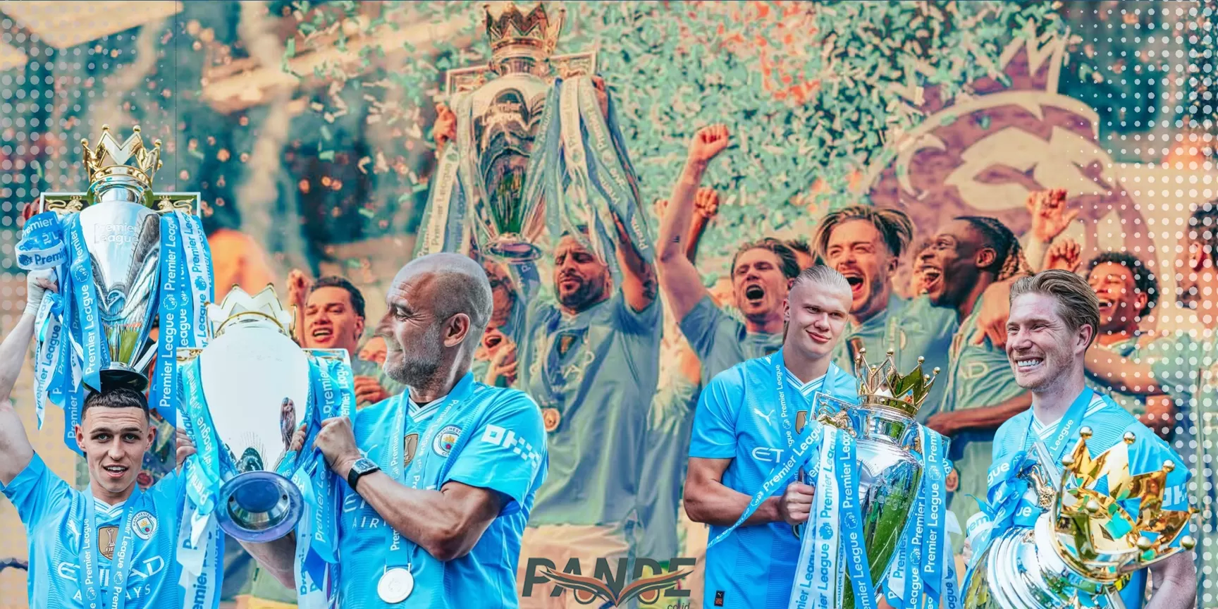 Manchester City, jadi juara Liga Inggris 2023-2024. (Pande / Erik Krisdianto)