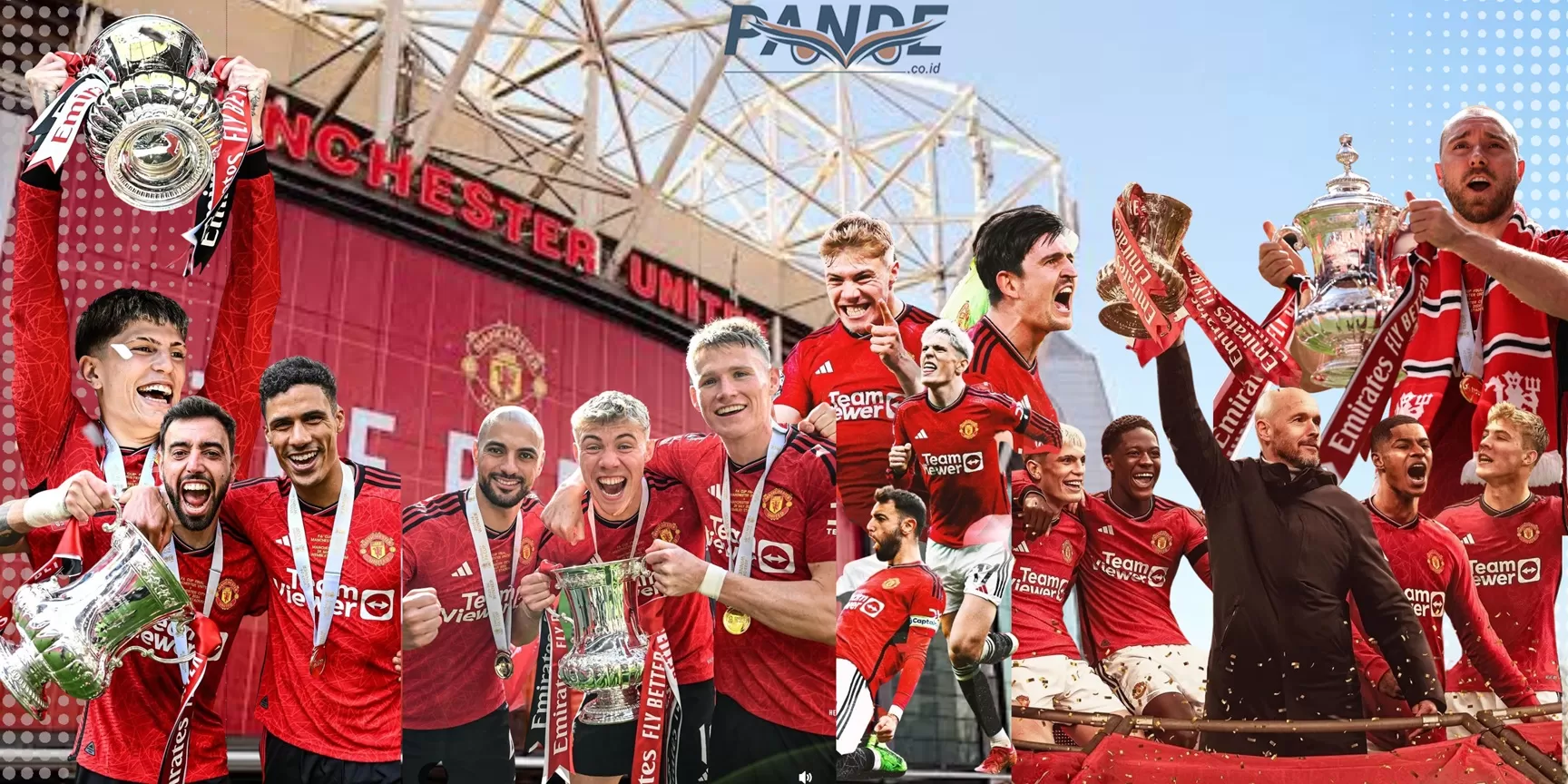 Manchester United, juara FA Cup musim 2023-2024. (Pande / Erik Krisdianto)