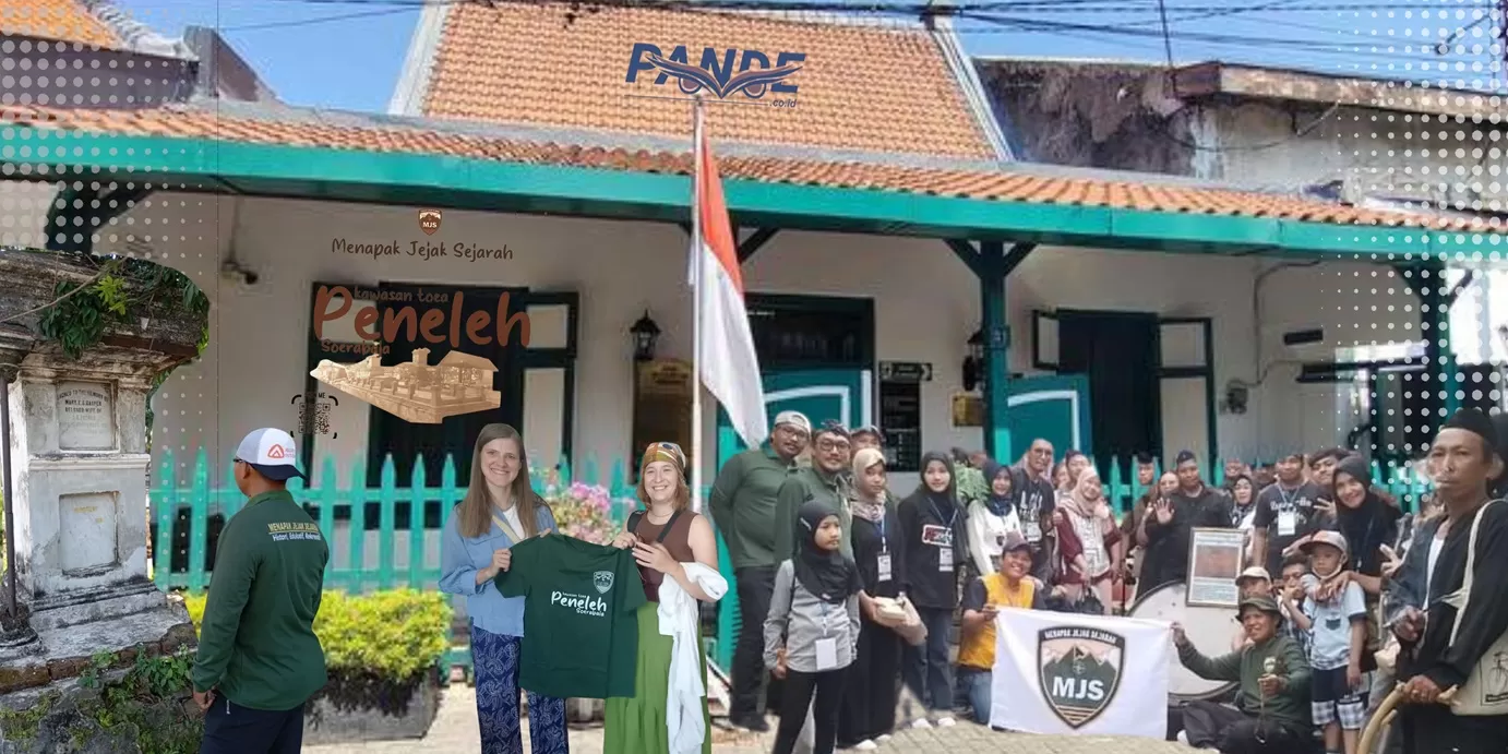 Komunitas MJS saat keliling spot-spot penting di Surabaya. (Pande / Erik Krisdianto)