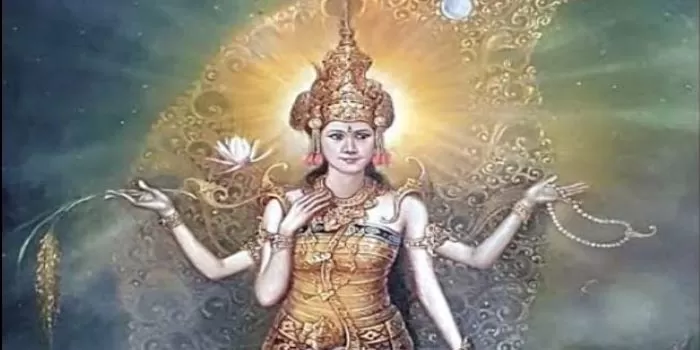 Lukisan Dewi Sri sebagai salah satu karakter dalam Wawacan Sulanjana. (foto : lazada)