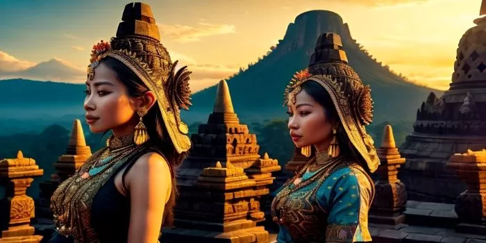 Ilustrasi budaya Jawa yang masih kental dengan kepercayaan Weton. (Deep Dream Generator / AI Generated)