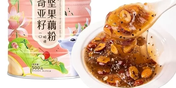 Contoh penyajian lotus root powder. (Pinterest / Amazon)