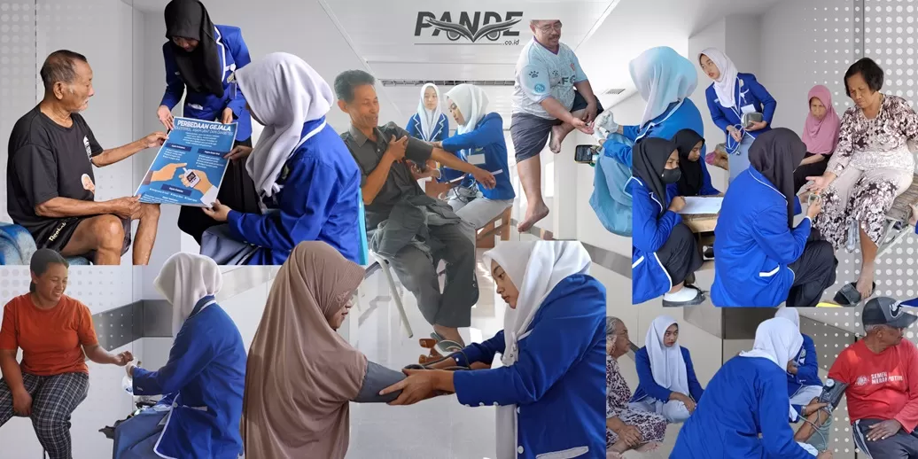 Kegiatan Aksi Masyarakat Sehat, agenda rutin tahunan dari SMK BIM Blitar. (Pande / Erik Krisdianto)