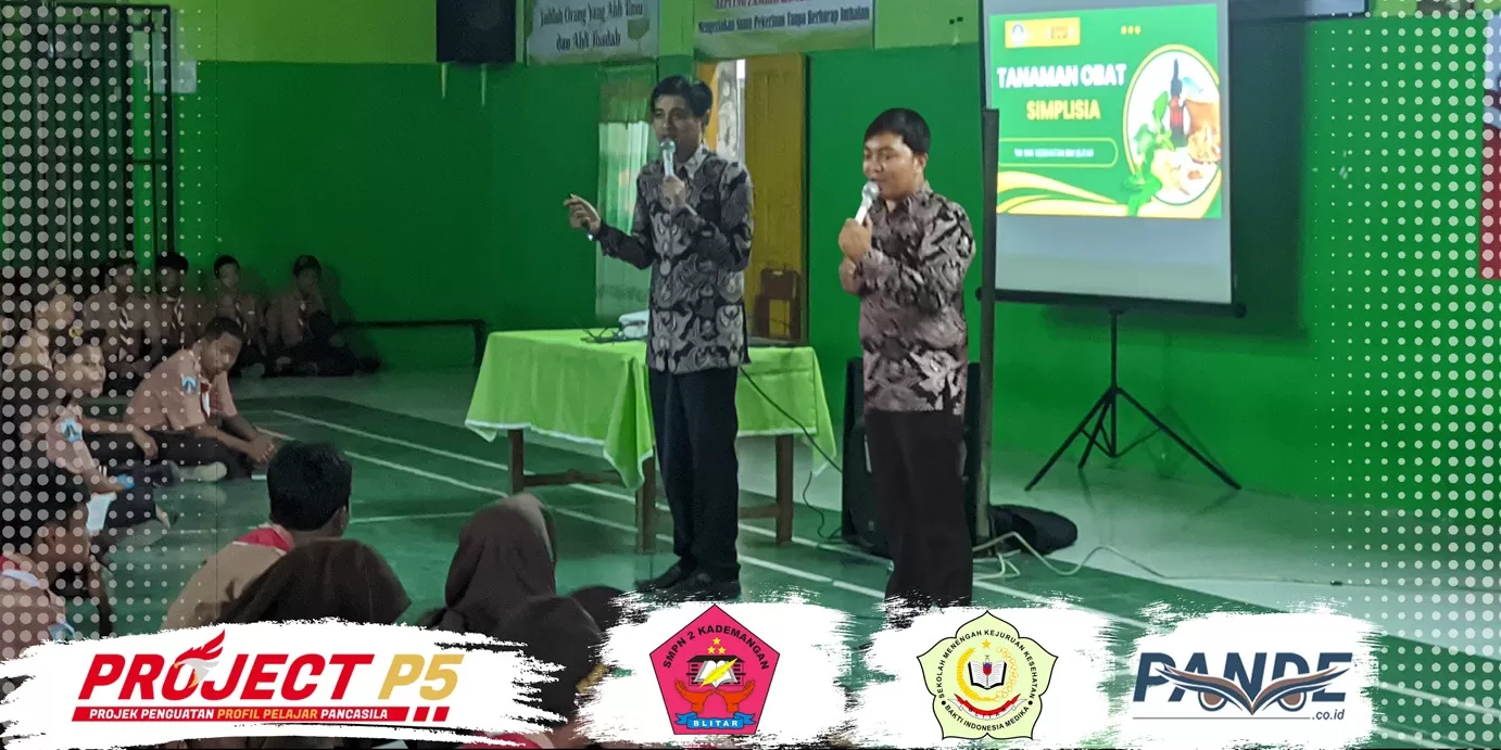 Edukasi SMK BIM Blitar di SMPN 2 Kademangan. (Pande / Erik Krisdianto)