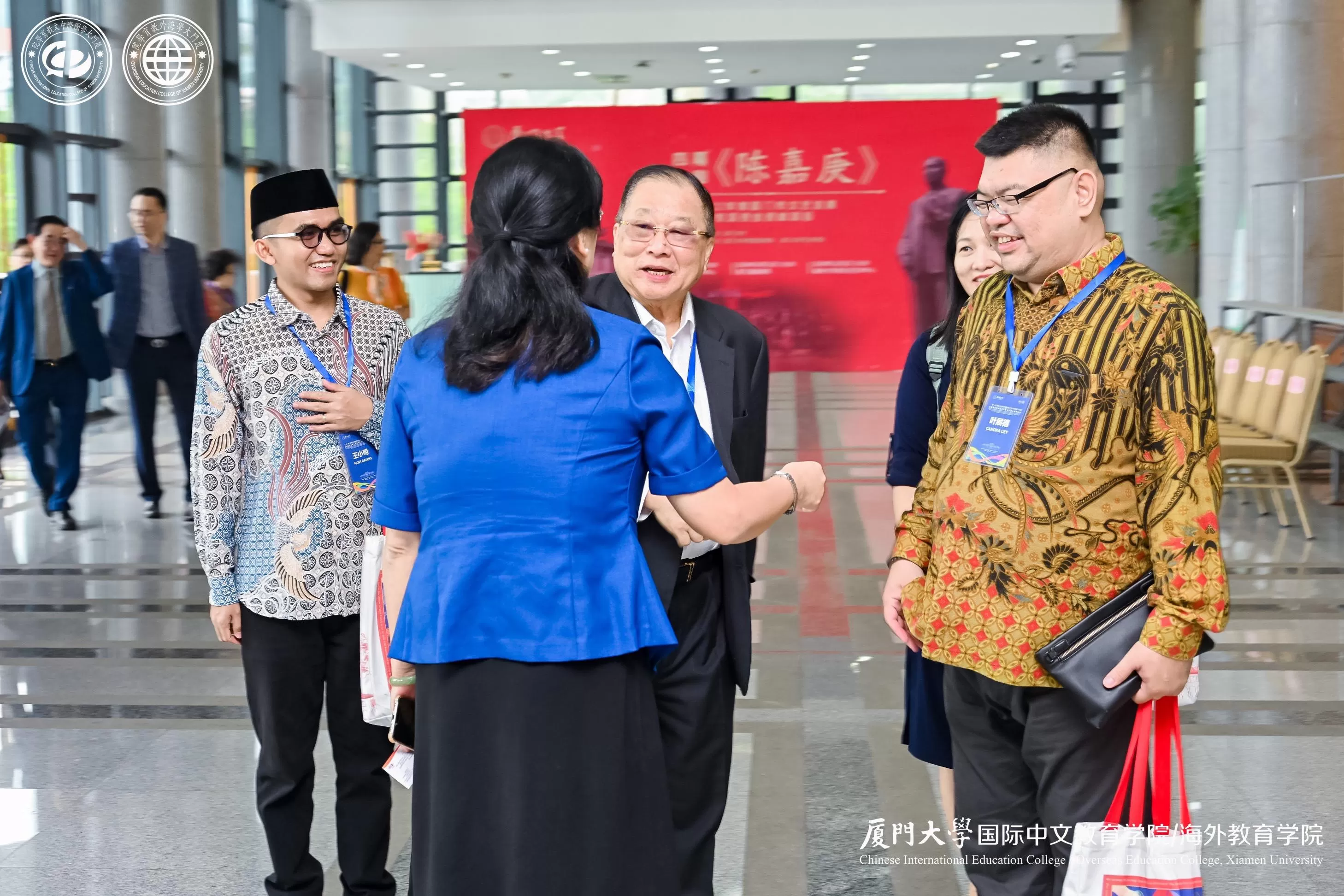 Ketua Umum Perhimpunan INTI Teddy Sugianto bersama Sekjen Candra Jap dan Dewan Pakar Novi Basuki di Xiamen University. (Xiamen University)