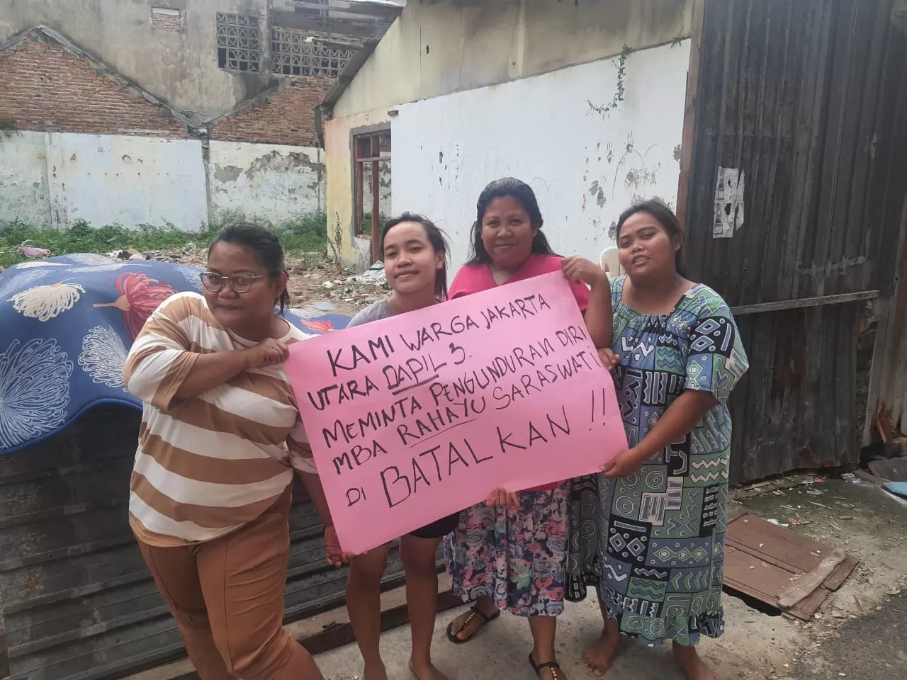 Warga atau konstituen di Dapil DKI 3 menolak kemunduran Rahayu Saraswati Djojohadikusumo sebagai Anggota DPR RI. (istimewa)