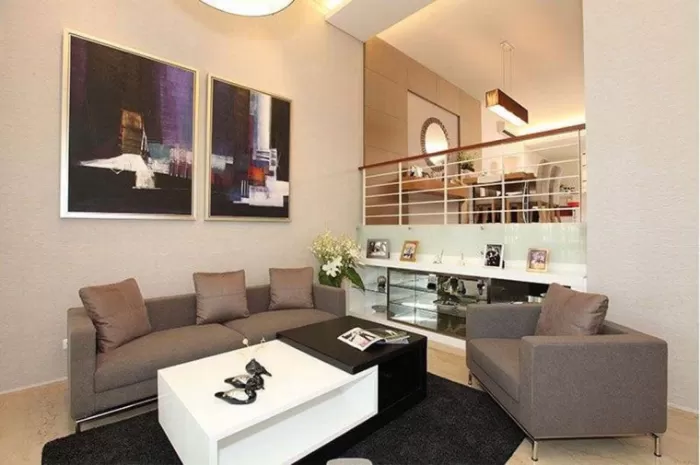 Salah satu contoh rumah split level (Delution Design)