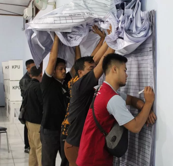 rekapitulasi di KPU pada Pemilu 2019 di Blora (Grahamedia.id)