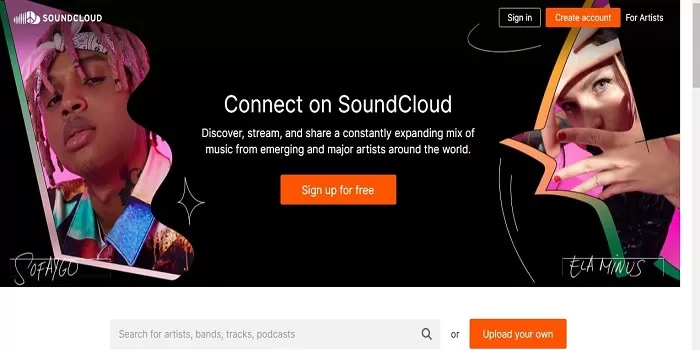 Tampilan Aplikasi Soundcloud untuk Download Lagu Mp3 Tanpa Iklan dan Gratis