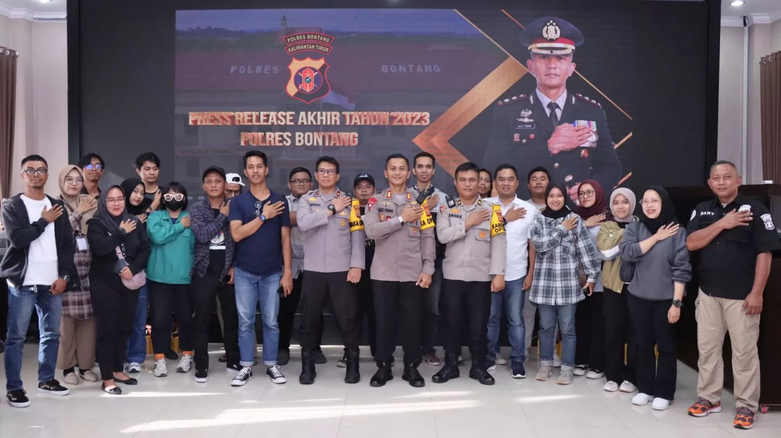 Gelar Kegiatan Press Release Akhir Tahun Kapolres Paparkan