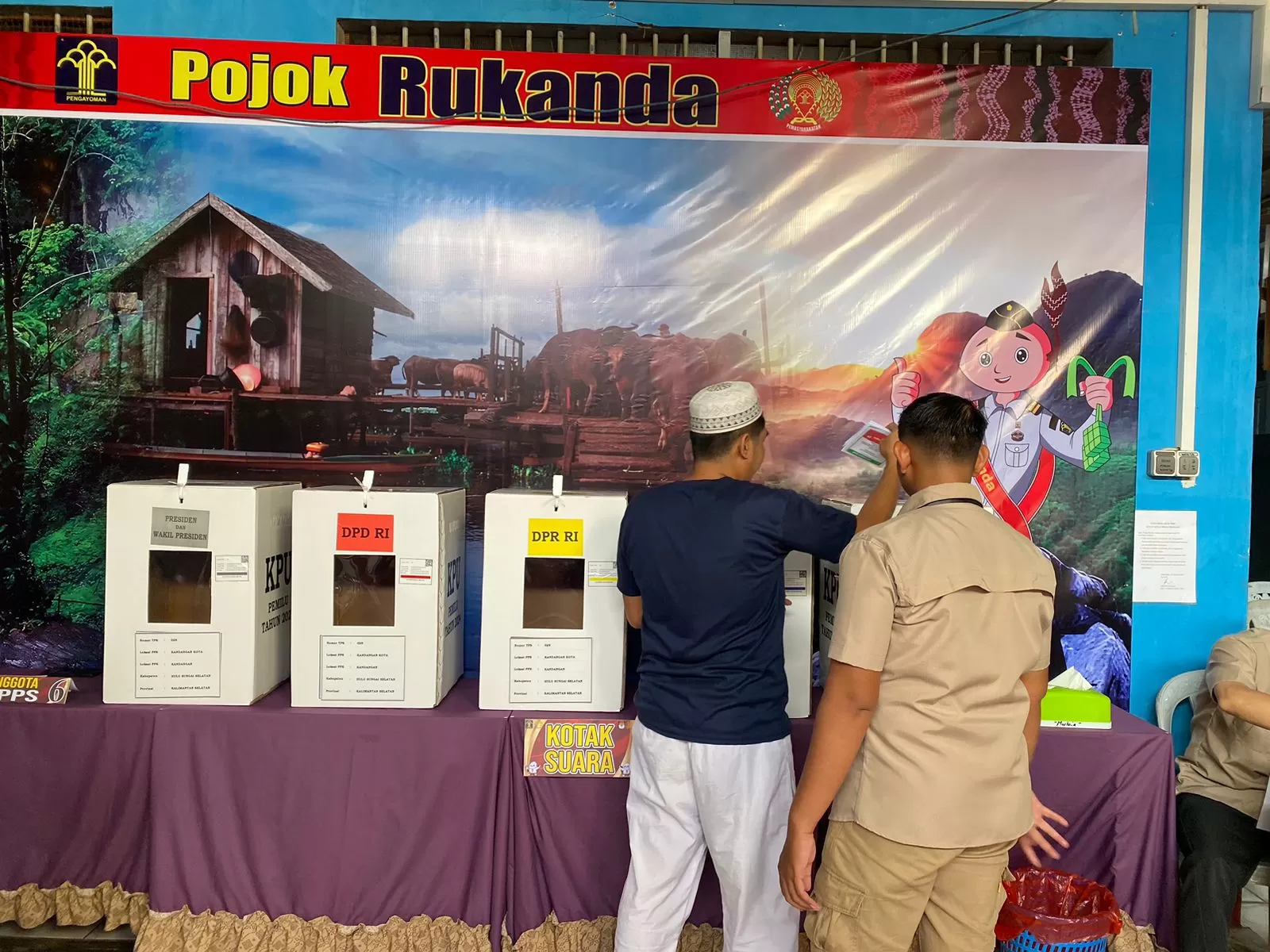 Begini Suasana Pencoblosan Pemilu 2024 Di Rutan Kelas IIB Kandangan ...