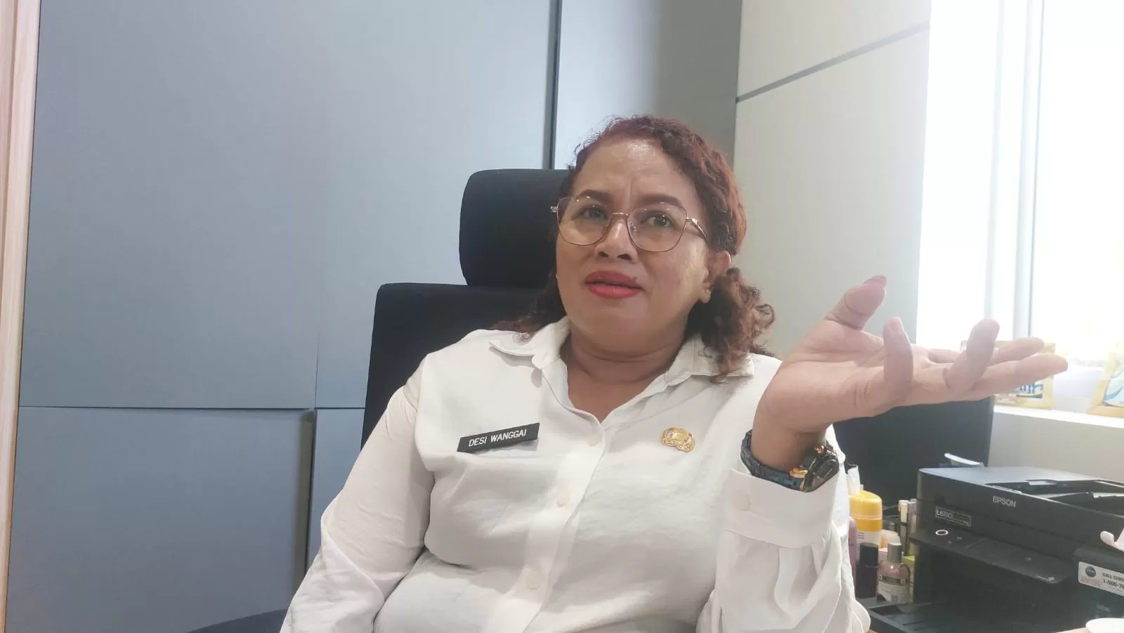 Kepala BPKAD Kota Jayapura, Dessy Wanggai.    (Ceposonline.com/HANS PALEN)