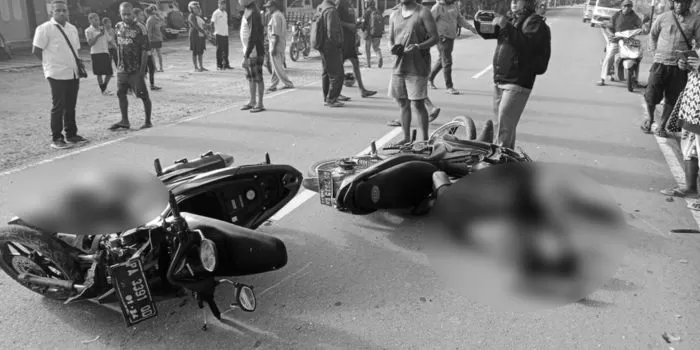 Kecelakaan lalu lintas di Arso Kota, Kabupaten Keerom, Papua, di mana satu orang meninggal dunia dalam peristiwa tersebut. (ist)