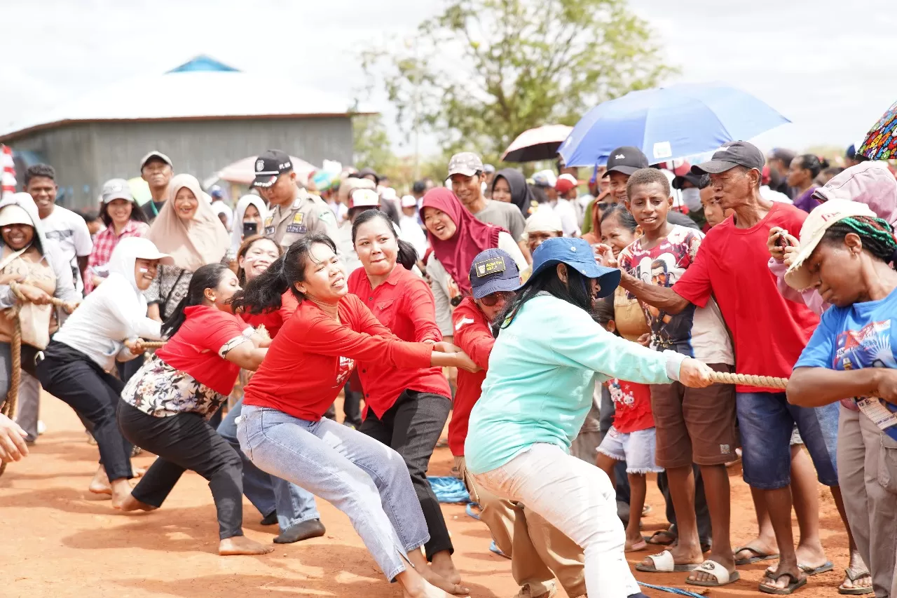 TSE Group ikut memeriahkan HUT ke-79 RI dengan menggelar berbagai perlombaan. (TSE GROUP)