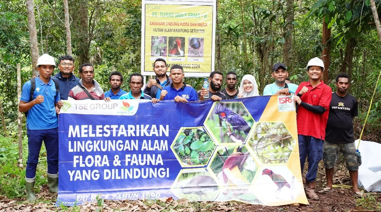 PT. Tunas Sawa Erma (TSE)-B berkolaborasi dengan masyarakat dalam melaksanakan kegiatan pemantauan dan pengawasan di kawasan hutan yang berbatasan dengan areal yang diusahakan perusahaan, Boven Digoel (TSE GROUP)