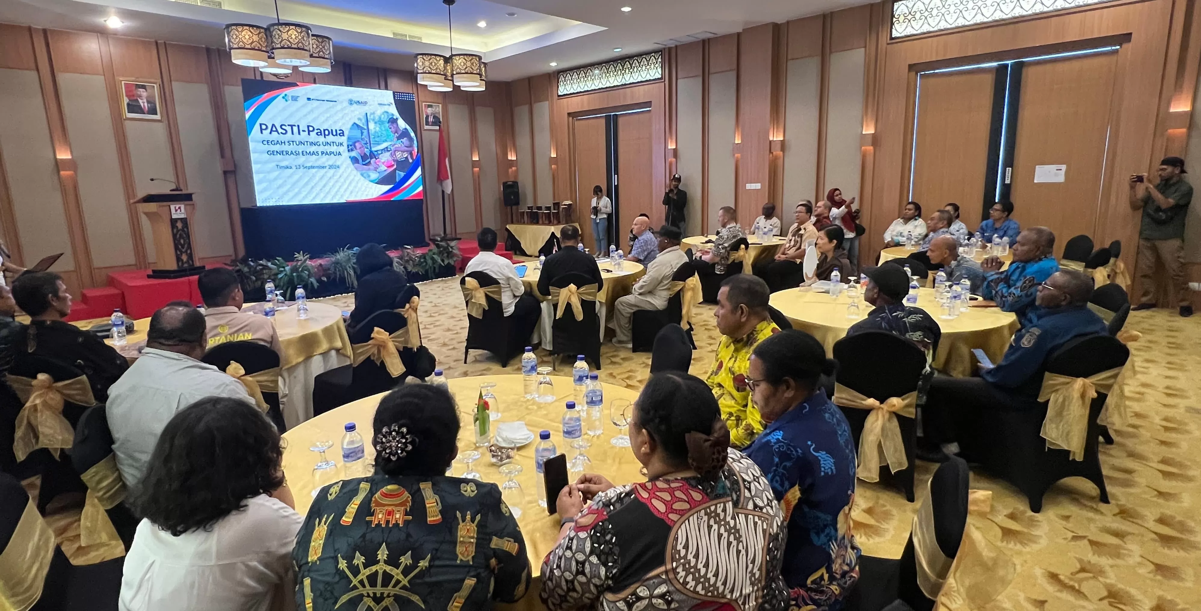 Suasana peluncuran Program PASTI-Papua di Swiss-Belinn Mimika, (Foto: Dokumen PTFI). 