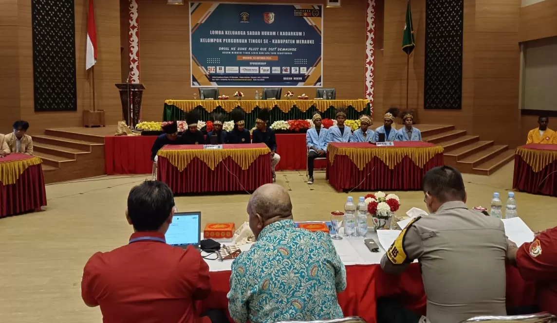 Pemkab Merauke, dalam hal ini Bagian Hukum Setda Merauke, menggelar Lomba Sadar Hukum di Auditorium Kantor Bupati Merauke, Kamis  (3/10/2024). (CENDERAWASIH POS/SULO)