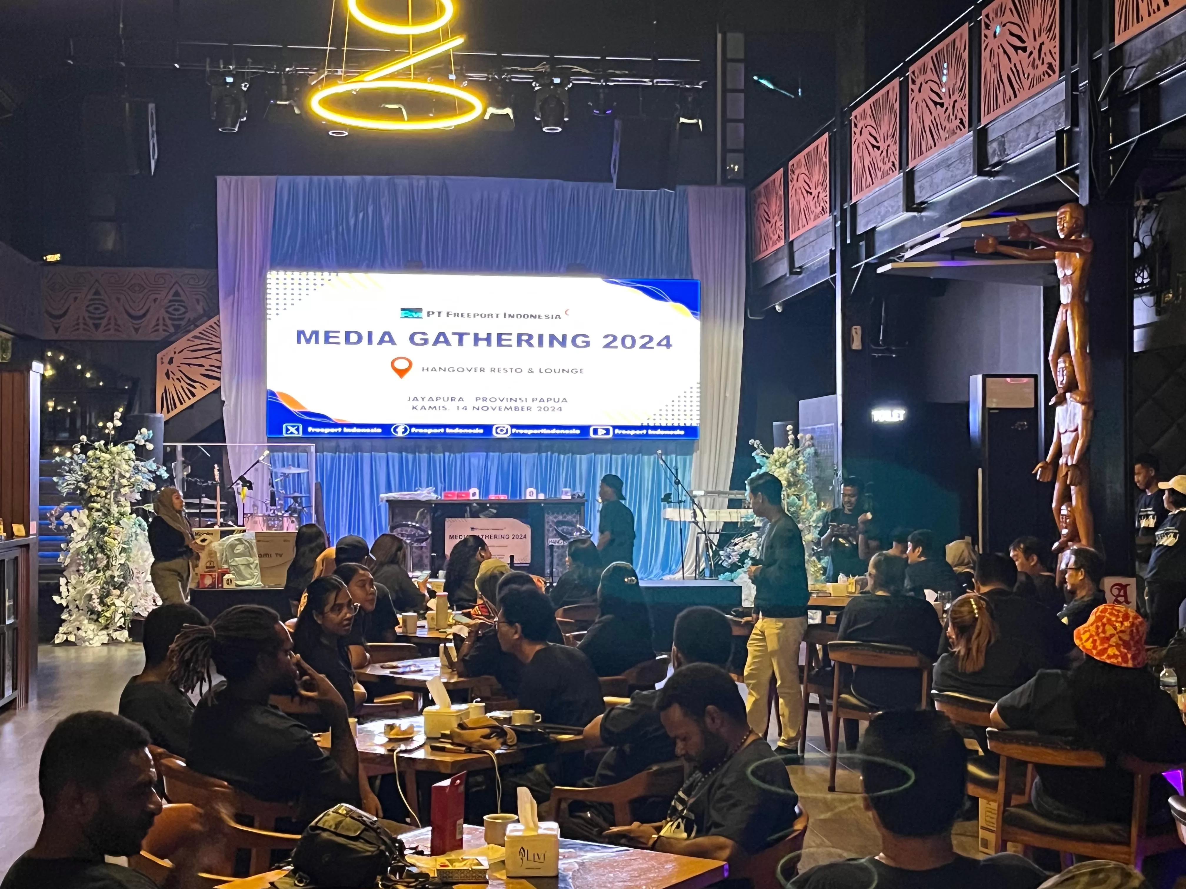 PT Freeport Indonesia menggelar Media gathering bersama jurnalis se Kota Jayapura Kamis 14 November 2024. (CEPOSONLINE.COM/MUSTAKIM ALI)