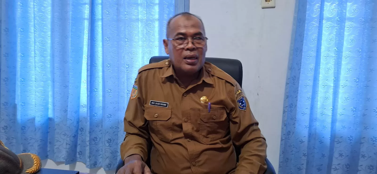 Kepala dinas Ketahanan Pangan Sarmi, Muh. Saade Pariama. (CEPOSONLINE.COM/ROBERT MBOIK