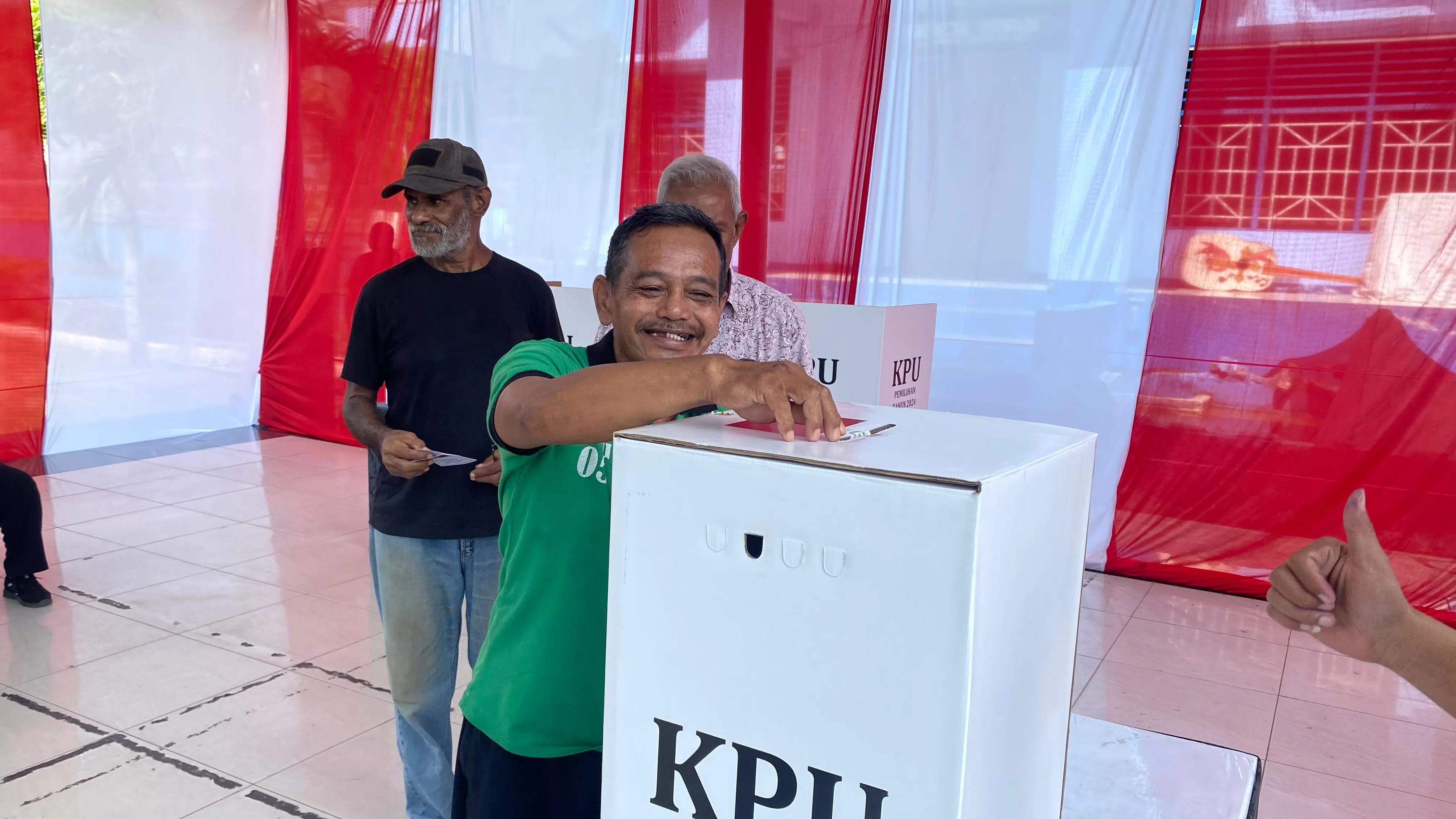  Ratusan warga Binaan Permasyarakatan Lapas Abepura saat mencoblos, Rabu (6/8/2024). (Ceposonline.com/Jimmi).