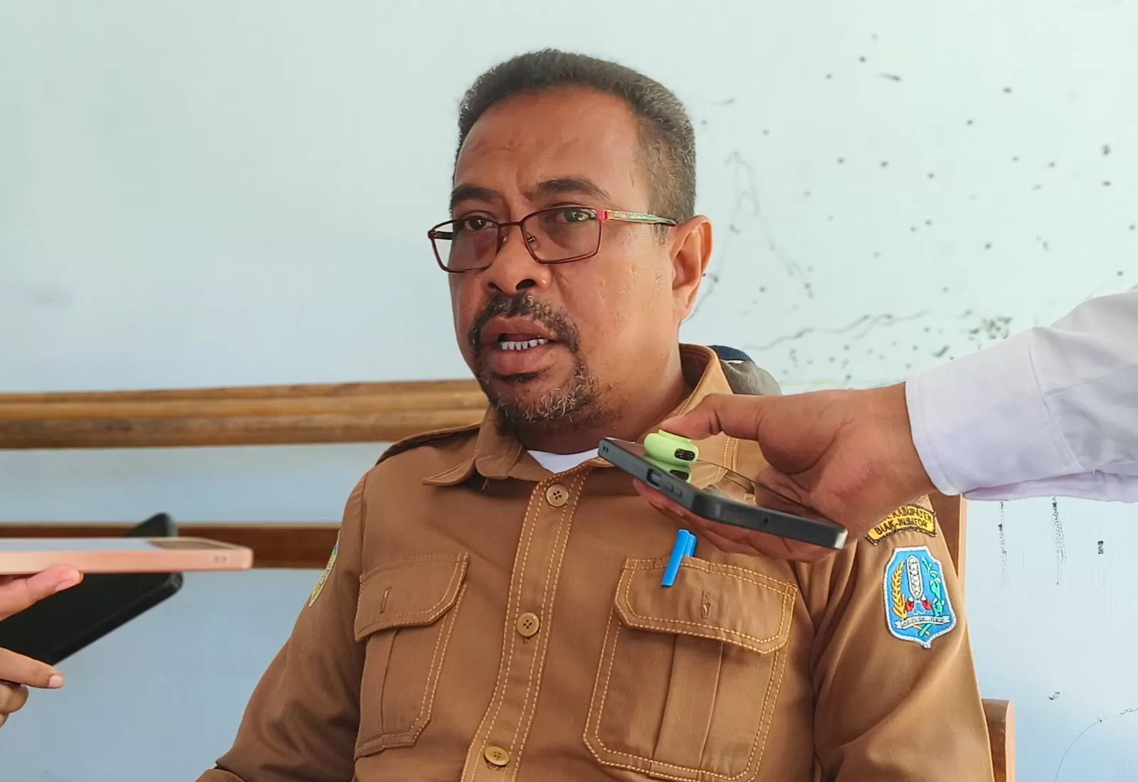 Kepala Dinas Pekerjaan Umum Biak Numfor Frans Wattimena (CENDERAWASIH POS/ISMAIL)