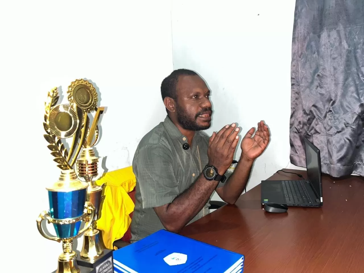 Akademisi Poltek Amamapare Timika, Mapuay Manasye T. Afasedanja.&nbsp;(Dok&nbsp;pribadi).