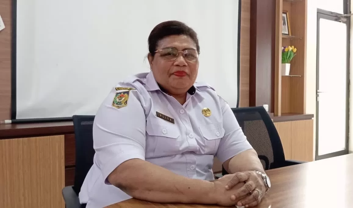 Kepala Dinas Tanaman Pangan, Holtikultura dan Perkebunan Kabupaten Mimika, Alice Irene Wanma. (Cenderawasih Pos/Moh. Wahyu&nbsp;Welerubun).