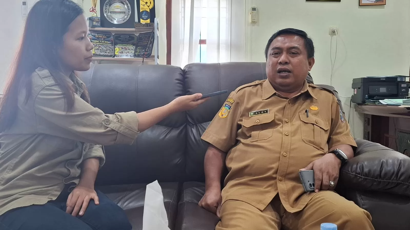 Kepala BPKAD Kabupaten Supiori, Aldy. (Ceposonline.com/Fiktor Palembang)
