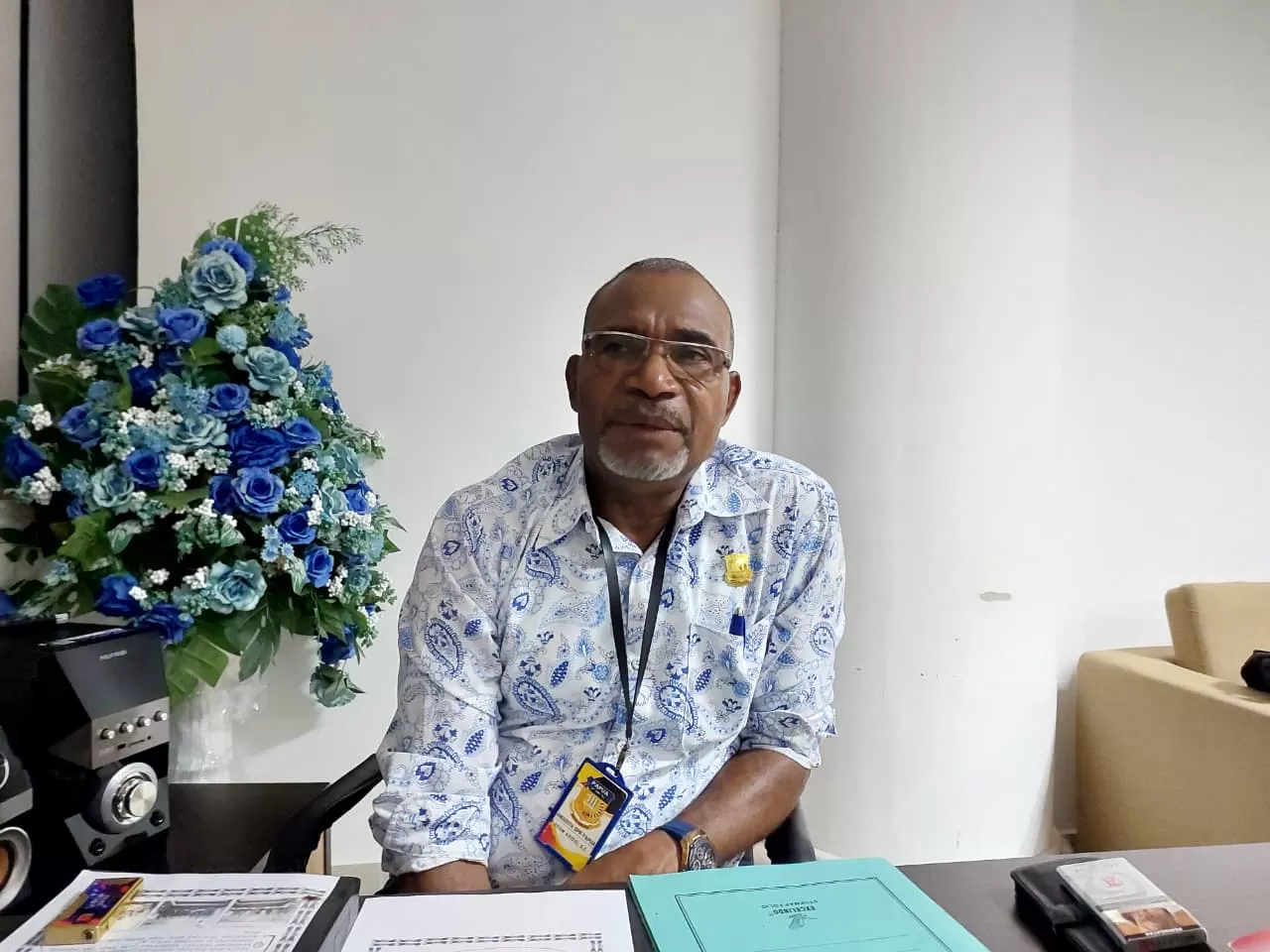 Ketua Bapemperda DPR Papua, Adam Arisoi. (CEPOSONLINE.COM/KAREL)
