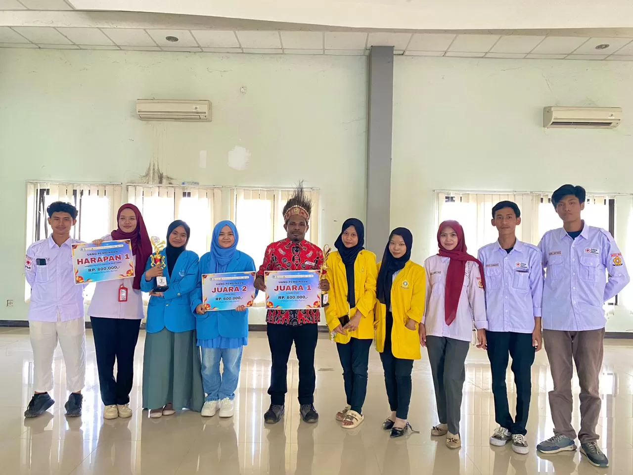 Mahasiswa Universitas Cenderawasih Papua menang National Red Cross Competition di Sumatera Selatan.&nbsp;(Dok&nbsp;pribadi)