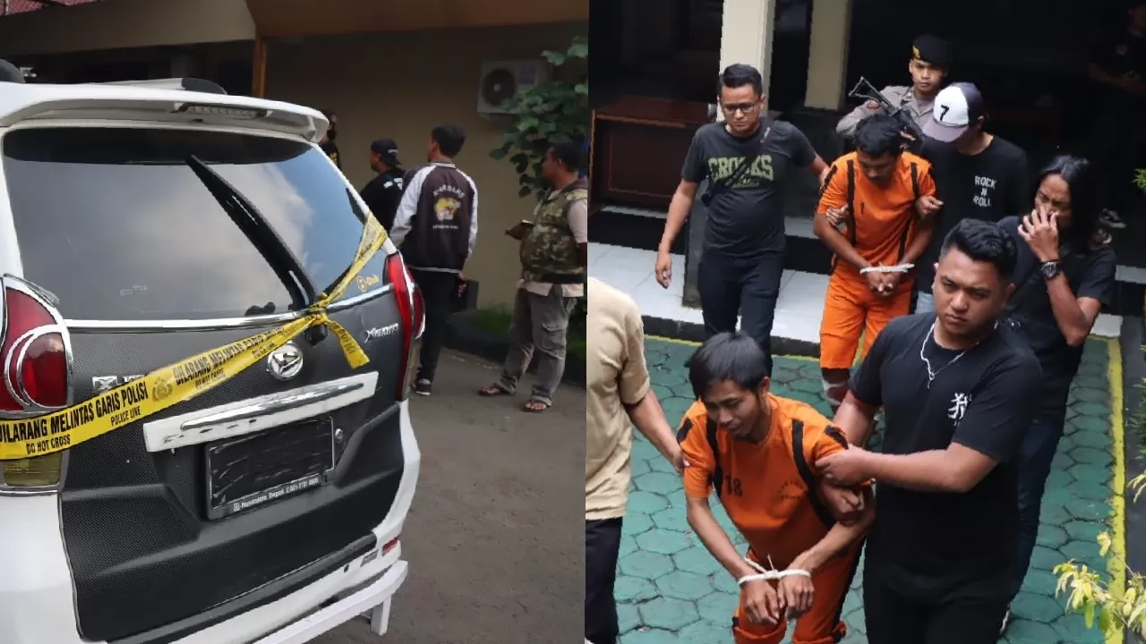 2 Terduga Pelaku Penyebab Seorang Driver Taksi Online Meninggal ditangkap Polres Sukabumi Kota 